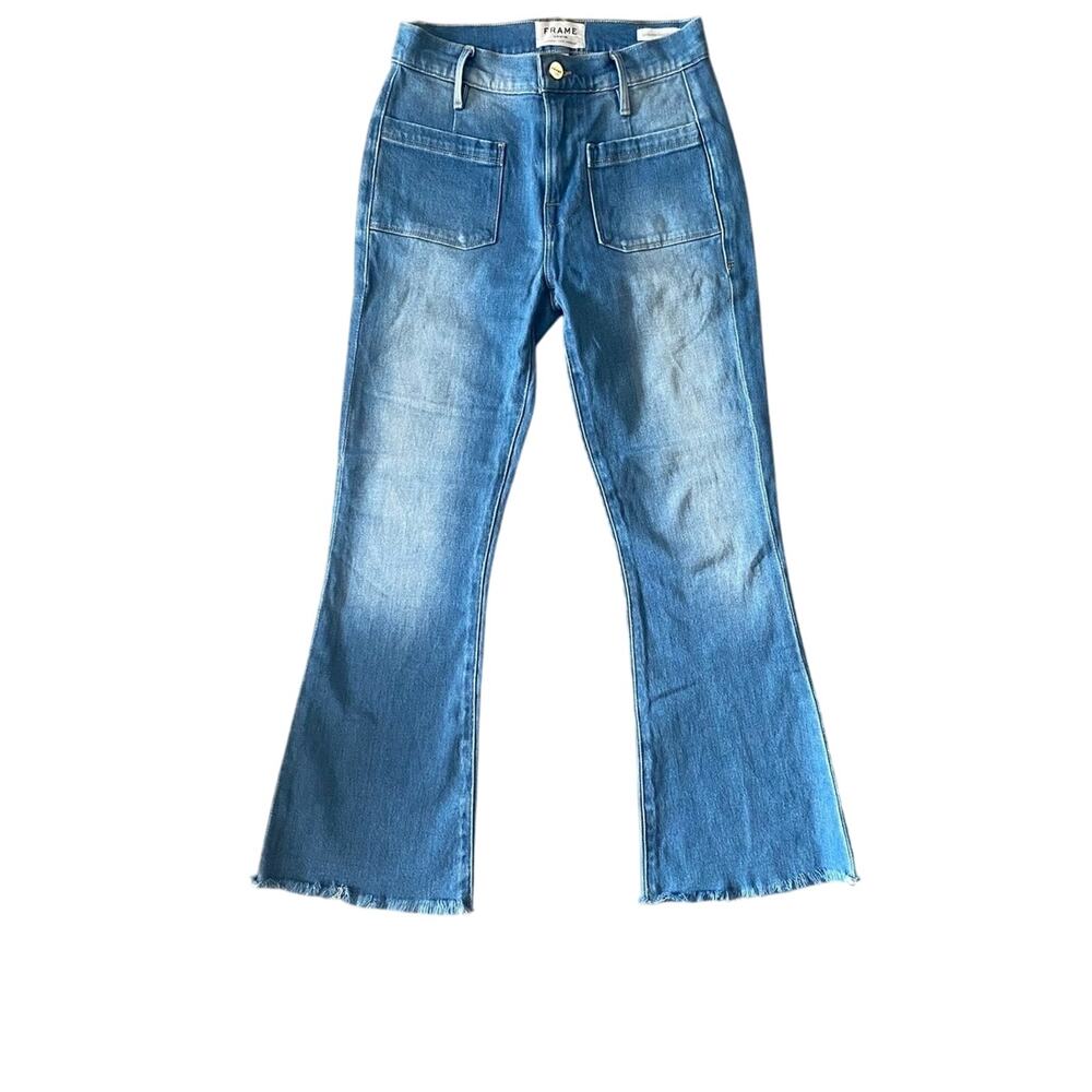 Frame Denim Light Blue Flare Jeans